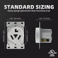 thumbnail image 3 of AIDA 10-30R Dryer Outlet 30-Amp 3-Pole, 3-Wire 125/250-Volts Non-grounding Heavy Duty Flush Mount Power Receptacle for Dryer, Space Heaters, UL Listed, 030626, 3 of 6
