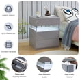 thumbnail image 6 of Cubehom LED Night Stand Modern Nightstand with 3 Drawers LED Bedside Tables for Bedroom, Living Room, 6 of 6