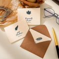 thumbnail image 4 of Vintage Valentine's Day Card Gratitude Birthday Holiday Teacher's Day Business Message Card Envelope Set, 4 of 4