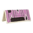 thumbnail image 2 of Tough 1 Pony square Saddle Pad, Pink/Black/Cream, 2 of 2