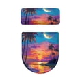 thumbnail image 2 of HELLHERO Sunset Toilet Top Cover Elastic Bottom Toilet Top Cover Set & 2 Piece Set for Toilet Easy to Clean Soft, 2 of 8