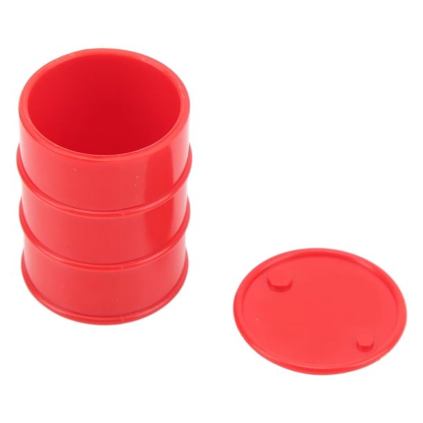 Mini Tanque De Combustible, Exquisita Artesanía Simulado Portátil RC Coche Tanque De Combustible Plástico Seguro Para Escala 1/18 ANGGREK Rojo