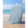 thumbnail image 4 of Sky Blue Beach Towels Oversized Super Absorbent, Modern Pure Winter Sky Blue Lightweight Bath Towel Quick Dry Sets For Bathroom/Pool/Rv Camping/Beach Play/Gym Room/Picnic 30"x60", 4 of 8