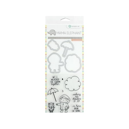 - Mama Elephant Clear Stamp/Die Showers of Joy