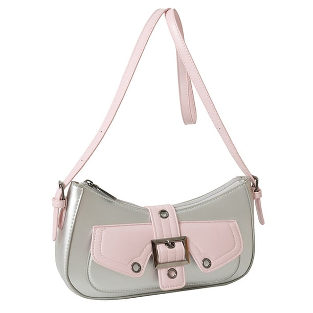 Bolso bandolera para mujer, bolsos de hombro para mujer, bolsos de hombro, bolsos para mujer, bolsos pequeños tipo hobo con forma de bola de masa, bolso de mano de piel vegana para mujer
