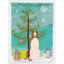Caroline's Treasures BB4148GF Merry Christmas Tree Borzoi Flag Garden Size , Small, multicolor