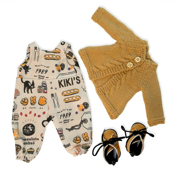 BlissfulPixie Waldorf Doll Dress & Shoes - 12-inch Playtime Outfit