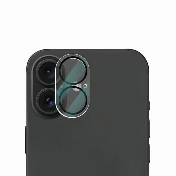 PANDACO Protecteur d'Écran en Verre Trempé avec Objectif de Caméra à Garniture Noire (Lot de 3) pour iPhone 17