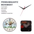 thumbnail image 3 of Patrón de bambú en la sala de estar y reloj mudo con dibujo de moda con vetas de madera, 3 of 5