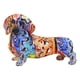 thumbnail image 2 of Escultura de perro colorida creativa Artesanía de resina Estatuil Estatua Decoración de oficina en de colección Centro de C Baoblaze animales perros estatuilla, 2 of 7