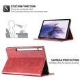 thumbnail image 3 of Dteck Case for Samsung Galaxy Tab S9 11 Inch 2023, Galaxy Tab S9 / S8 / S7 Case with Credit Card Slots, Multi-Angle Stand Folio Shockproof Cover,Red, 3 of 5