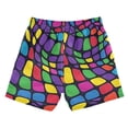 thumbnail image 7 of FORMRS Boys Swim Trunks Quick Dry Mesh Liner Boardshorts Sizes XS-XL, Colorful Psychedelic, 7 of 7