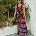 thumbnail image 3 of Robe Sans Manches à Imprimé Africain Robes d'Été pour Femmes 2024 Robe de Soirée pour Femmes 2024 Robes de Luxe, 3 of 5