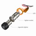 thumbnail image 2 of Cigarette Lighter with Light, Universal Car Motocycle Boat Cigarette Lighter Power Plug Replacement DC 12V, Orange Light, 2 of 6