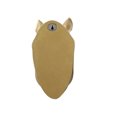 thumbnail image 4 of Rhino Head Sculpture Wall Mount Art Gold Color, 4 of 5