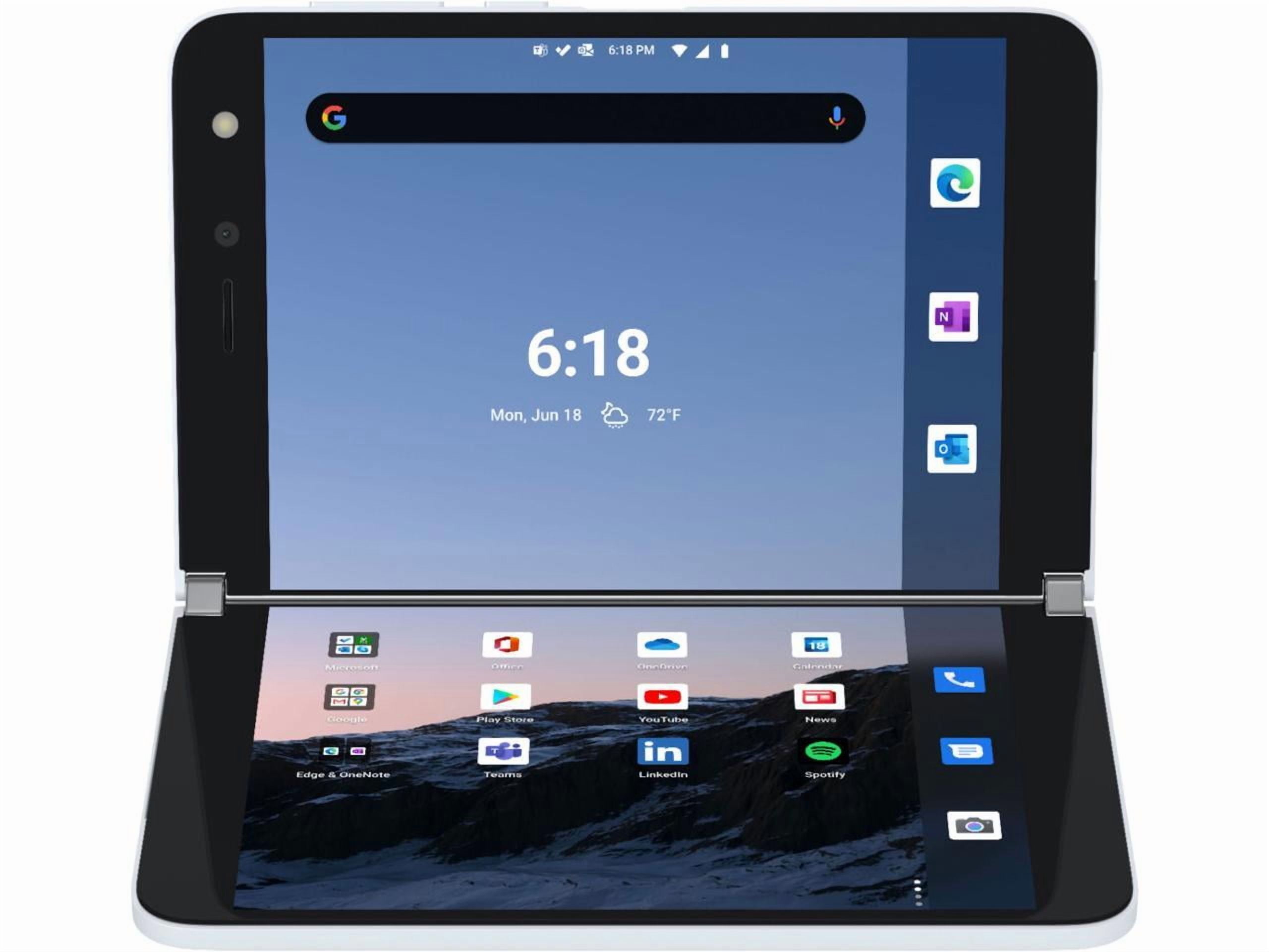 Microsoft Surface Duo 256GB Unlocked - Glacier, Dual-Screen