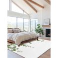 thumbnail image 2 of Green Eucalyptus Leave Area Rug for Bedroom 2.7x5 Ft Watercolor Retro Leaf Super Soft fuzzy Throw Rug Non-Slip Fluffy Plush Indoor Floor Carpet for Living Room Nursery Home Decor, 2 of 8