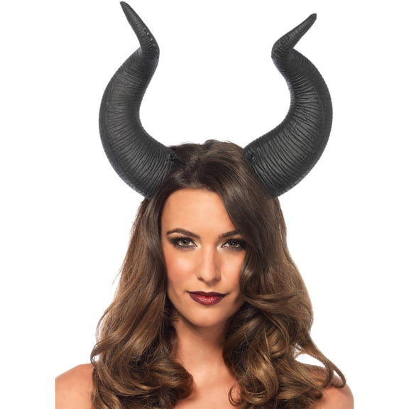 Latex Animal Horn Head Piece Black