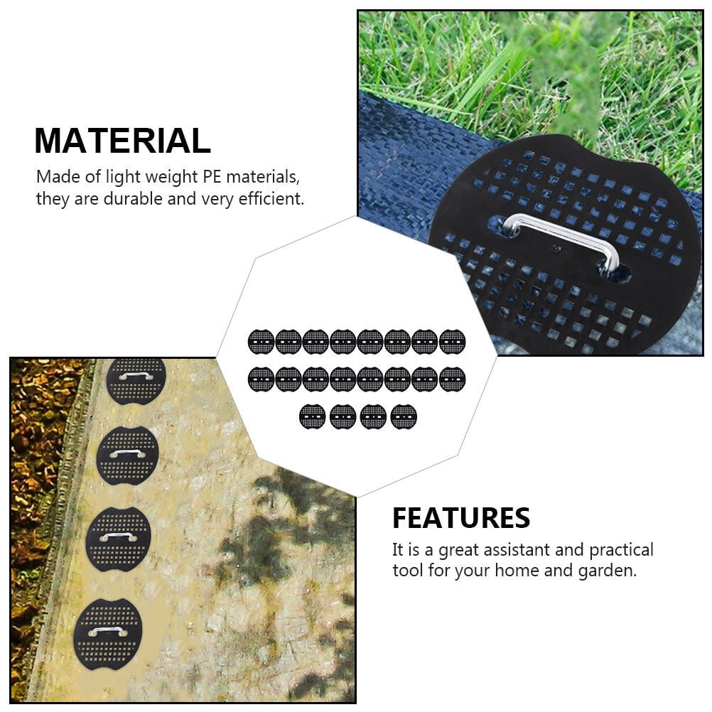 400Pcs Landscape Staple Gasket Landscape Staples Washer Landscape Gasket Garden Stakes Gasket for Outdoor Weed Barrier Fabric Yard Tent