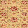 thumbnail image 1 of Ahgly Company Indoor Square Abstract Orange Abstract Area Rugs, 6' Square, 1 of 6