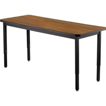 National Public Seating 695746WN Interion Utility Table - Walnut - 48 x 24 in.