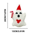 thumbnail image 3 of Luoshdecor Ghost Shape Pillow,7.87in White Plush Xmas Decorative Pillow Cushion for Home Bed Sofa Party Decoration, 3 of 9