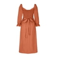 thumbnail image 3 of Gspmoly Robes pour Femmes, Robe Longue Décontractée d'Été à Manches Courtes à Col en V pour Femmes, Robes de Cocktail Offres du Jour, 3 of 5