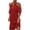 Red, variant on Viikei Plus Size Short Sleeve Dress for Women Lace O-Neck Halter Solid Long Loose Dress