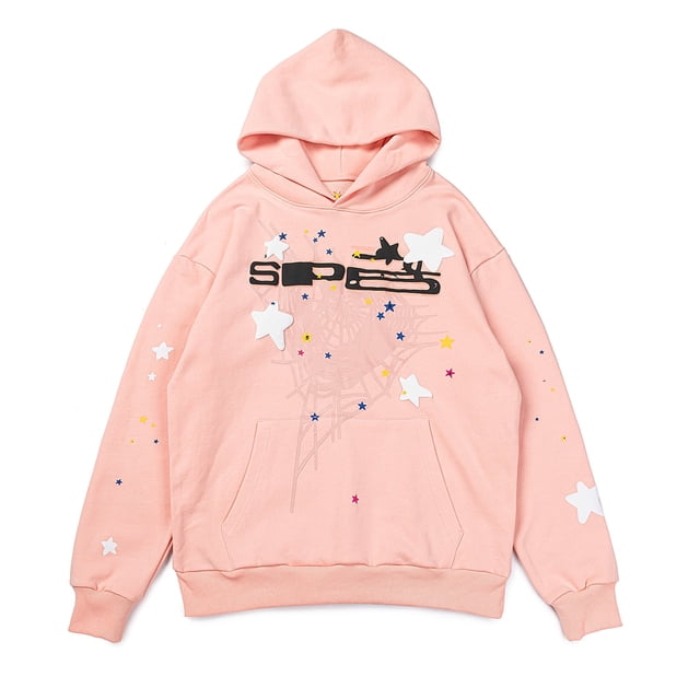 Suéter con capucha para pareja Sp5der hip hop Young Thug del mismo estilo con letras de espuma 555555