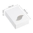 thumbnail image 2 of Uxcell 3.8x2.8x1.2" Paper Soap Box with Window, 20 Pack Soap Boxes Leaf Presents Packaging Boxes, White, 2 of 6