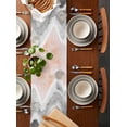 thumbnail image 3 of Table Runner 72 Inches Long for Kitchen Dining, Gray Waves Coastal Dresser Scarf Farmhouse, Dining Table Decorations for Wedding/Parties, Grey Ombre Summer Beach Oceans 14 x 72 In, 3 of 9