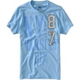 thumbnail image 1 of Aeropostale - Camiseta gráfica para hombre Aero #, azul, pequeña, 1 of 1