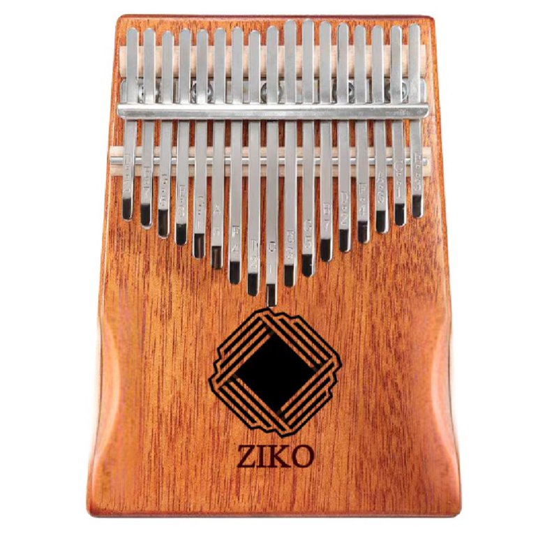 17 Key Kalimba Thumb Piano - Acrylic Portable Mbira With Tuning Hammer For Beginners & Kids