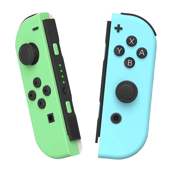 SIXGOLDHUA Switch Joypad for (L/R) Joy Con Controller Compatible with Nintendo Switch Controller, Support Dual Vibration/Motion Control - Pink & Green