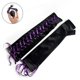 thumbnail image 2 of Pantalones de cuero sintético KAIYANG con cordones y dobladillo de rejilla morados para mujer, 2 of 4