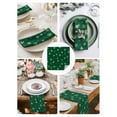 thumbnail image 3 of Saint Patrick's Day Cloth Napkins Set of 6 Reusable Dinner Napkins, Green Lucky Shamrock Spring Cocktail Napkin Washable Table Napkins for Wedding/Holiday Party/Baby Shower 20"x20", 3 of 7