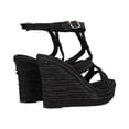 thumbnail image 3 of Sandalia De Plataforma Con Tiras Yute Para Mujer Yute Negro Platonia AMELI-01-NEGRO, 3 of 8