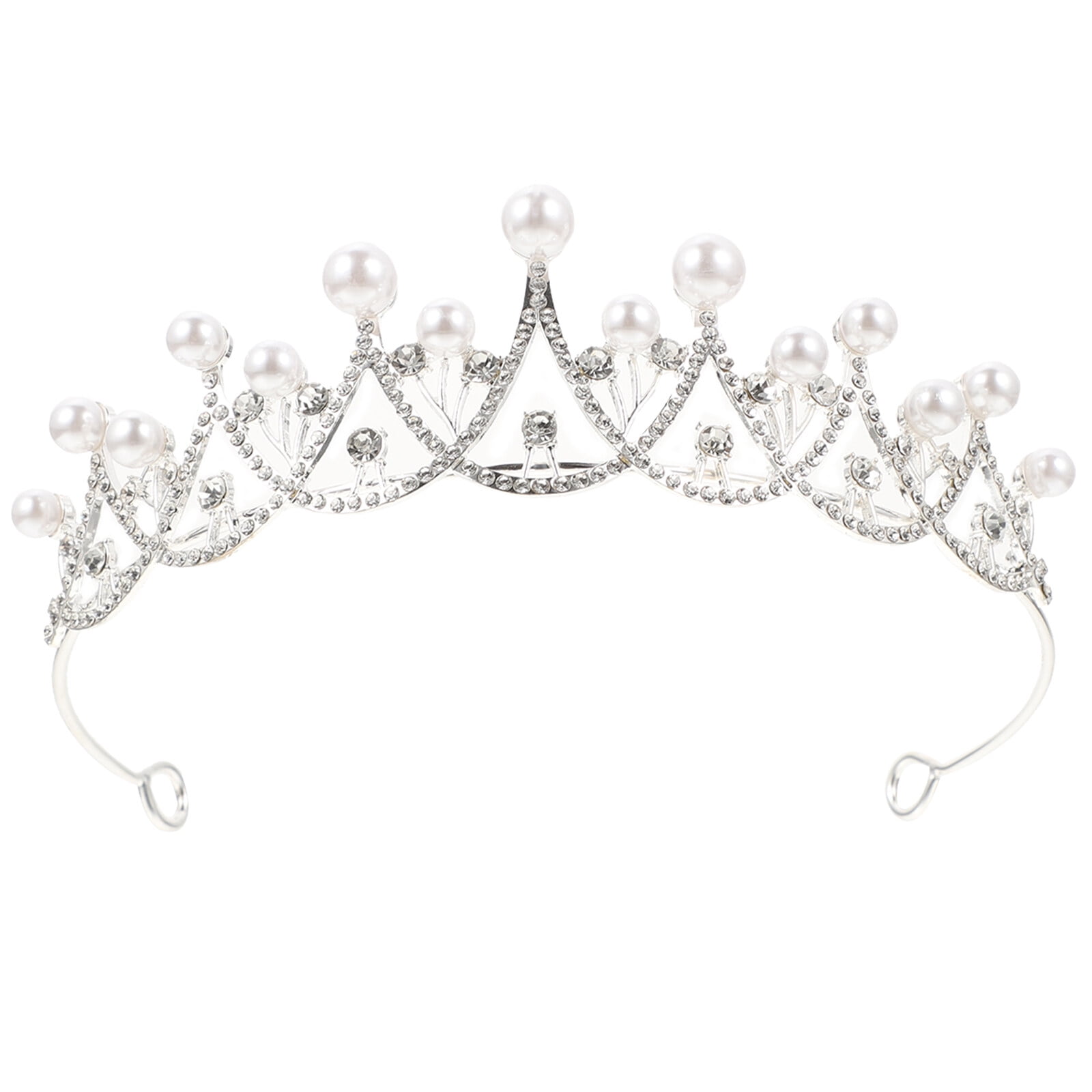 Party Headband Pearl Crown Headband Girl Crown Headband Crown Decor for