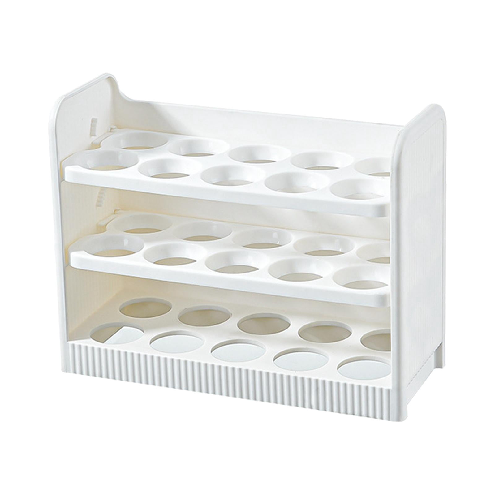 Nishiyuenyi 30 Grid Egg Container Fridge Eggs Organizers for Cabinet Shelf