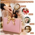 thumbnail image 4 of 6 Pack Extra Large Pink Gift Bags - 17x5.5x12.6 Inch Gift Bags with Handles and Ribbon, XL Gifts Wrap Bags for Presents, Wedding, Birthday, Bridal Shower, Valentines Day, Baby Shower, Party, 4 of 6