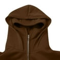 thumbnail image 5 of Boys Girls Balaclava Hooded Sweatshirt Full Zip Double Layer Hoodies Jacket Lightweight Warm Oversized Coat Trendy Outerwear, 5 of 9