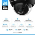thumbnail image 2 of Amcrest 5MP POE Camera, Outdoor Vandal Dome Security POE IP Camera, 5-Megapixel, 98ft NightVision, 2.8mm Lens, IP67, IK10 Resistance, MicroSD 256GB (Sold Separately), Cloud, NVR (IP5M-D1188EB-28MM), 2 of 6