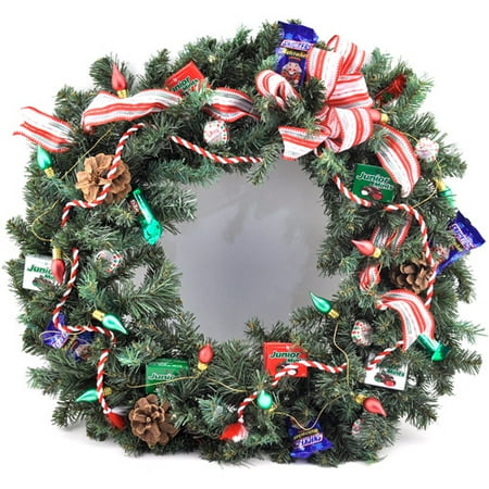 Sweets in Bloom Wreath Candy Gift Basket