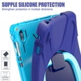 thumbnail image 4 of XYX Case for Samsung Galaxy Tab S10 FE+ 13.1 inch X620/SM-X626B, 360 Degree Rotating Hand Grip Shockproof Cover with Shoulder Strap, NavyBlue Blue, 4 of 7
