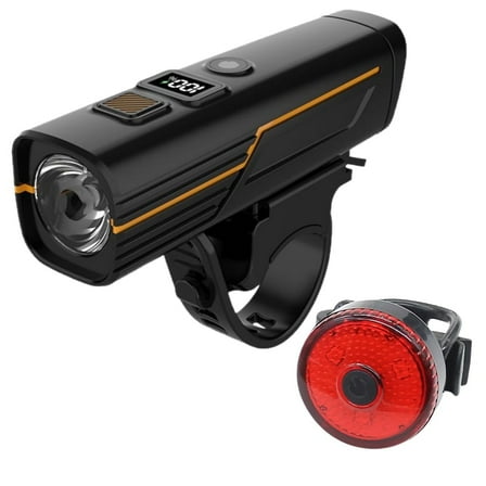 500 Lumens Bicycle Headlight and Taillight Set with 1200mAh Rechargeable Battery