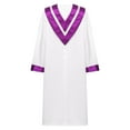 thumbnail image 2 of Kaerm Clergy Robes for Unisex Pastor Jackets Minister Coat Priest Robe Church Purple S/150, 2 of 4