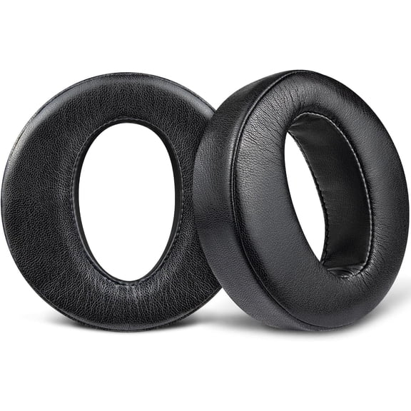 SOULWIT Replacement Earpads for Sony MDR-Z1R (MDRZ1R) WW2 Signature Hi-Res Headphones, Ear Pads Cushions with Soft Protein Leather - Black