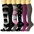 thumbnail image 1 of WEAIXIMIUNG Compression Socks for Women 15-20 Mmhg Adult Sports Compression Socks Sports Socks Elastic Socks Stockings Compression Socks, 1 of 2