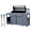 6 Burner Sliver, variant on Brand Man 4-Burner Outdoor Gas Kitchen Grill Island with Side Burner, BBQ Station with Storage Cabinets and Fold-out Prep Table, LPG/NG Convertible