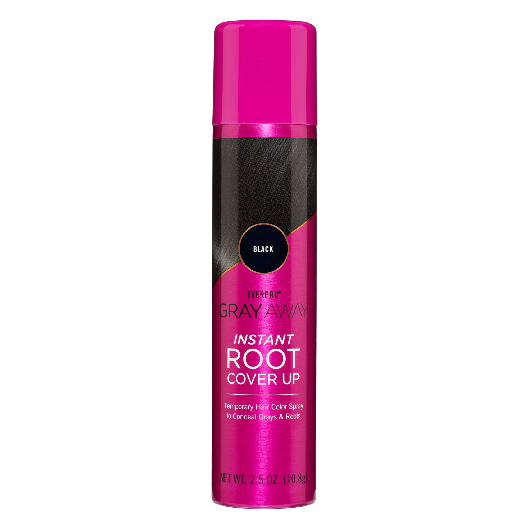Everpro Gray Away Instant Root Touch-up Spray, Black 2.5oz